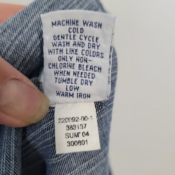 Gap Industrial Wide Leg Denim Overalls Size L - Picture 14 of 14